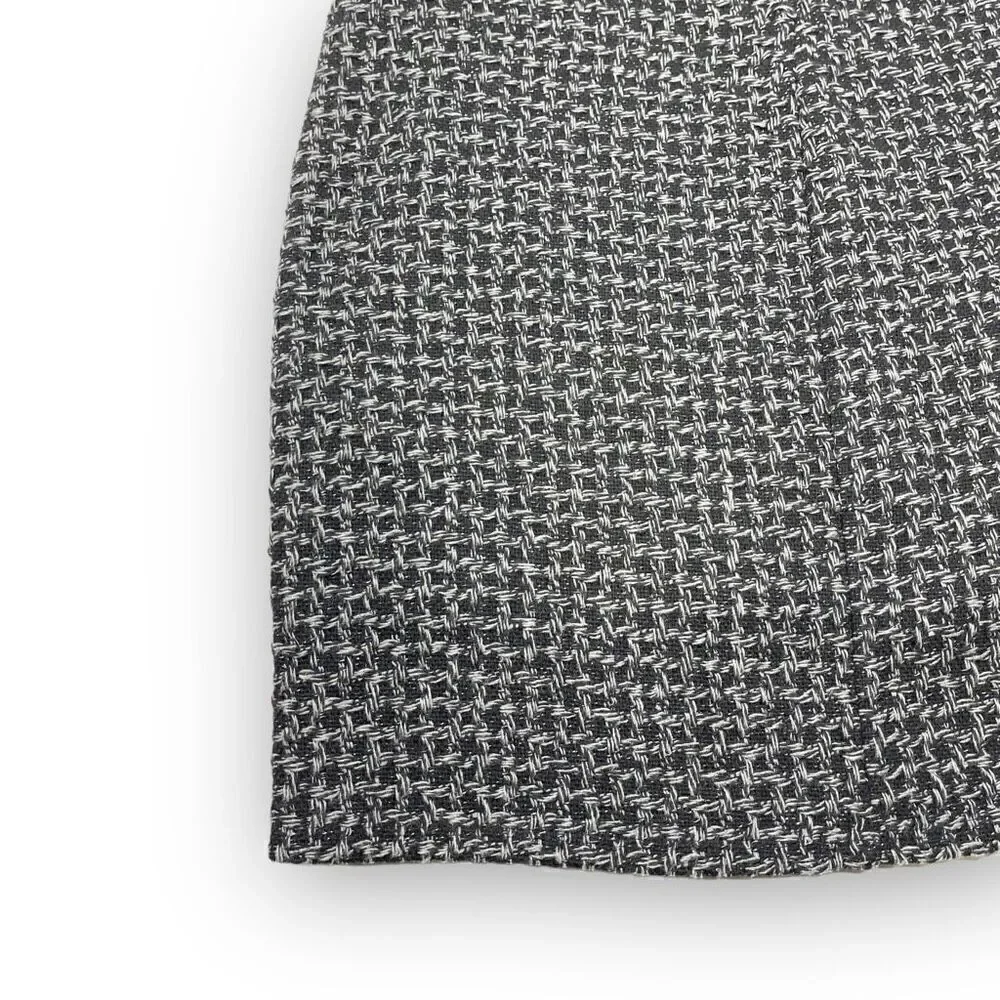 Lapis Black Gray Tweed Skirt Women’s Size Medium NWT